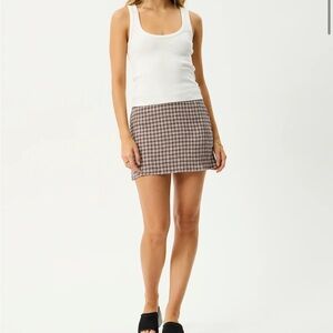 Afends BASE - SEERSUCKER MINI SKIRT